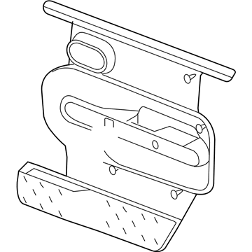 5KE32XDVAC Mopar Front Door Trim Panel Illustration 1 of 1