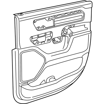 6SL56TX7AA Mopar Rear Door Trim Panel Illustration 1 of 1