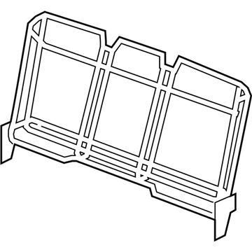 68104488AC Mopar Rear Seat Back Frame Illustration 1 of 1