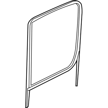 68010111AA Mopar Frame-Door Glass Illustration 1 of 1