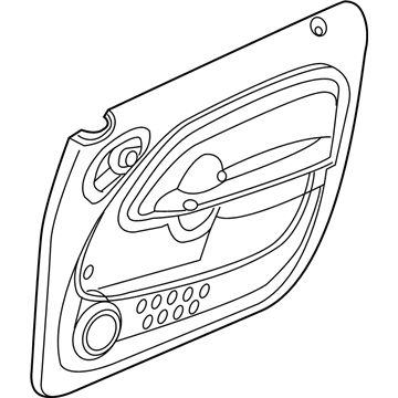 XC891KAAC Mopar Door Trim Front Panel Illustration 1 of 1