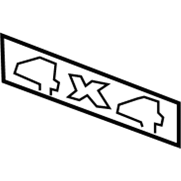 55077661AA Mopar Nameplate Illustration 1 of 1