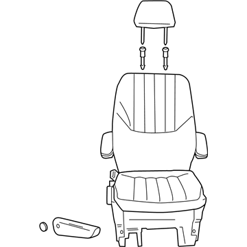 WV421J3AC Mopar Rear Quad Seat Illustration 1 of 1