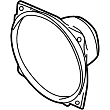 MR142013 Mopar Speaker H-Door Illustration 1 of 1
