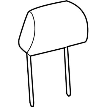Mopar 1XM37LBMAB Front Headrest 1XM37LBMAB Mopar Front Headrest Illustration 1 of 1