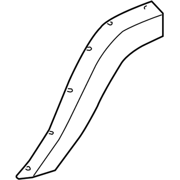 5JP90TZZAF Mopar Rear Door Flare Illustration 1 of 1