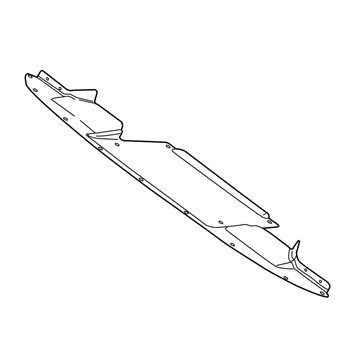 5290136AF Mopar Belly Pan-Extension Front Illustration 1 of 1