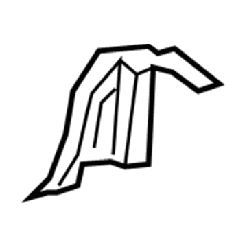 Mopar 5104218AA Extension-D Pillar 5104218AA Mopar Extension-D Pillar Illustration 1 of 1