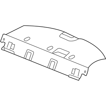 YK07XDBAD Mopar Rear Shelf Panel Illustration 1 of 1