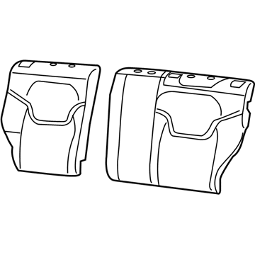 68290197AA Mopar Seat Back Foam Illustration 1 of 1