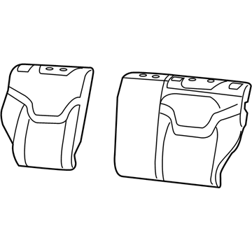 6SJ60U00AA Mopar Cover Right-Rear Seat Back Illustration 1 of 1