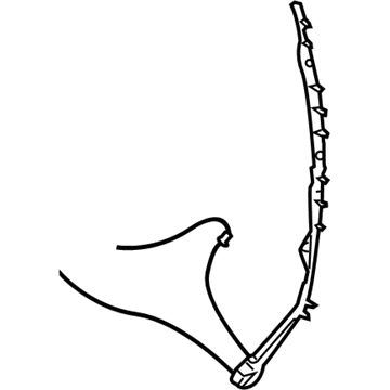 4894032AE Mopar WEATHERSTRIP-Pinch Illustration 1 of 1