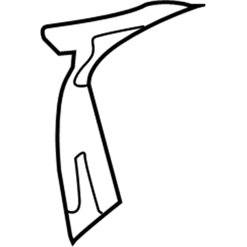 WS30BD5AA Mopar Instrument Panel Cap End Illustration 1 of 1