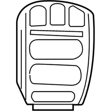 RW20DX9AB Mopar Instrument Cluster Bezel Illustration 1 of 1