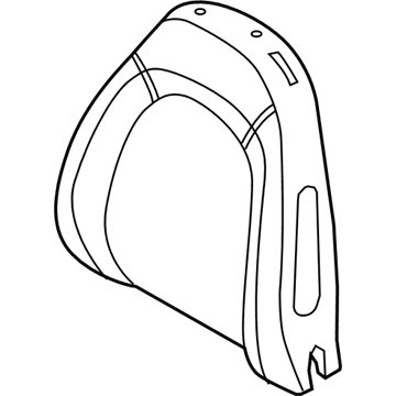 68275672AA Mopar Front Seat Back Foam Illustration 1 of 1