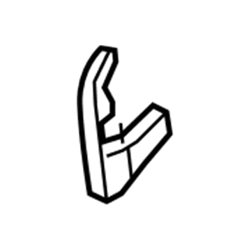 1TM54BD3AA Mopar Rear Seat Pivot Cover Illustration 1 of 1