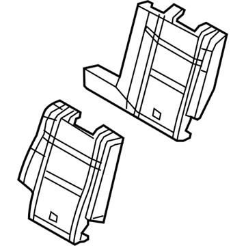 68086218AA Mopar Seat Back Foam Illustration 1 of 1