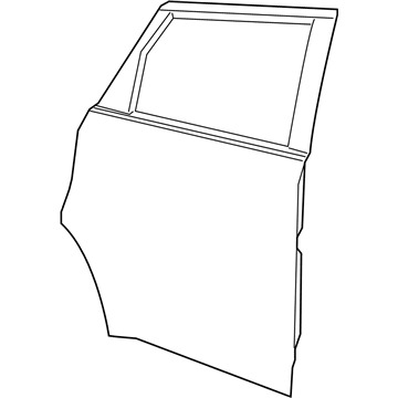 68040233AB Mopar Rear Door-Rear Illustration 1 of 1
