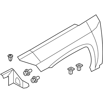 68079925AA Mopar Front Fender Illustration 1 of 1