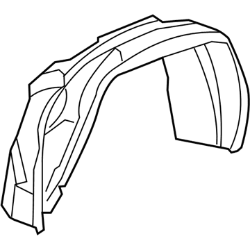 5182556AD Mopar Splash Shield Illustration 1 of 1