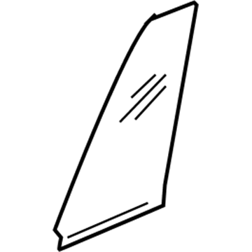 5102344AA Mopar Rear Door Glass Illustration 1 of 1