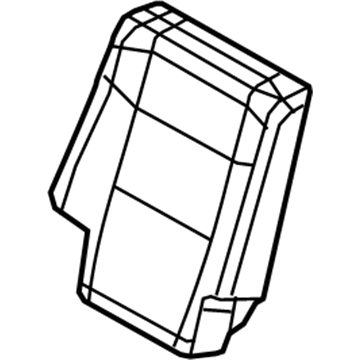 6NU02DX9AA Mopar Rear Seat Back Cover Illustration 1 of 1