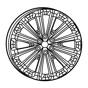 4755411AB Mopar WHEEL-ALUMINUM Illustration 1 of 1