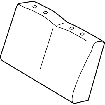 Mopar 5134611AA Rear Seat Back 5134611AA Mopar Rear Seat Back Illustration 1 of 1