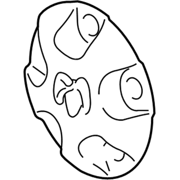 Mopar 1AB04S4AAD Wheel Center Cap 1AB04S4AAD Mopar Wheel Center Cap Illustration 1 of 1