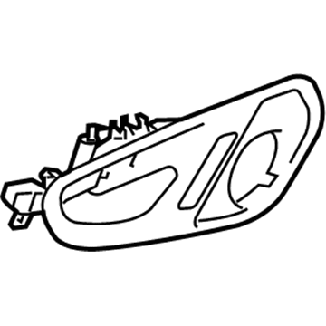 5043034AA Mopar Inside Release Handle Illustration 1 of 1