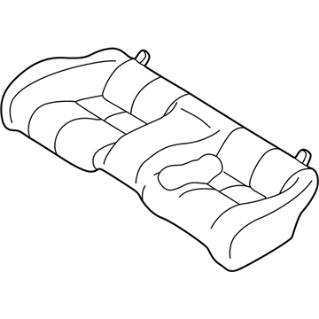 MR611819 Mopar Rear Seat Cushion Cover Illustration 1 of 1