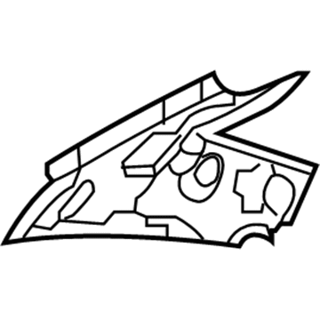 5074086AB Mopar D Pillar Upper Reinforcement Illustration 1 of 1