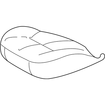 Mopar YB601L5AA Cushion Front Seat YB601L5AA Mopar Cushion Front Seat Illustration 1 of 1