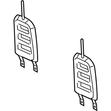 Mopar 5JP99DX9AB Rear Headrest 5JP99DX9AB Mopar Rear Headrest Illustration 1 of 1