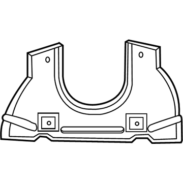 4693327AC Mopar Exhaust Manifold Shield Illustration 1 of 1