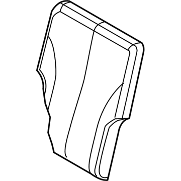 1BC291L2AA Mopar Rear Seat Back Cover Illustration 1 of 1