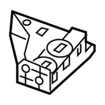 68376655AA Mopar Radiator Bracket Illustration 1 of 1