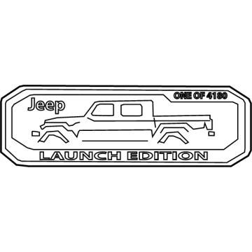 68467213AA Mopar Nameplate Illustration 1 of 1