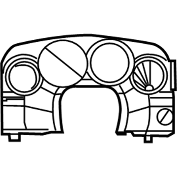 1MZ141DVAA Mopar Instrument Cluster Bezel Illustration 1 of 1