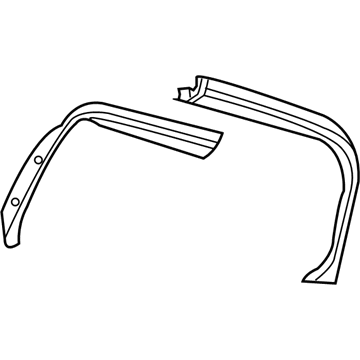 Mopar 1AZ65DX9AE Liftgate Trim Panel 1AZ65DX9AE Mopar Liftgate Trim Panel Illustration 1 of 1