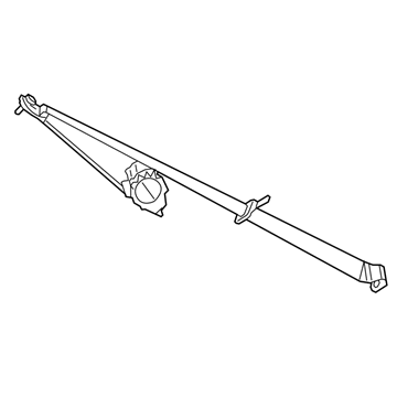 1GE62DK7AB Mopar Rear Seat Belt-Outer Assembly Right Illustration 1 of 1