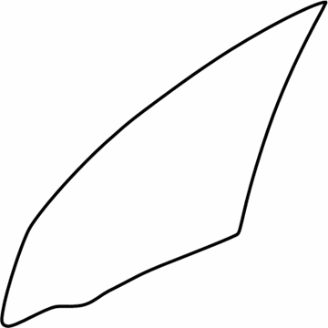 Mopar 4724561AB Front Door Glass 4724561AB Mopar Front Door Glass Illustration 1 of 1