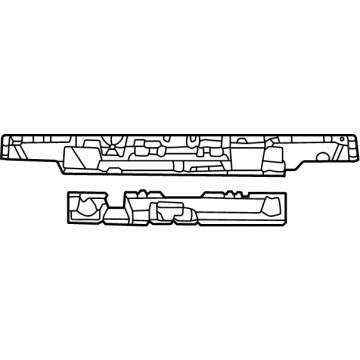 68443380AA Mopar Radiator Upper Seal Illustration 1 of 1