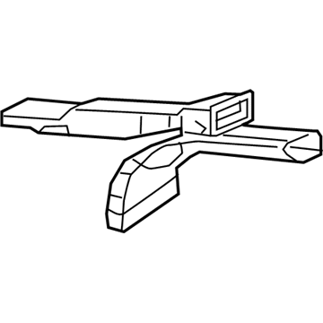 68394528AA Mopar Duct-Floor Illustration 1 of 1