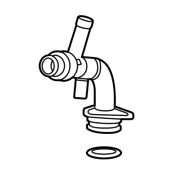 68504071AE Mopar TUBE-COOLANT OUTLET Illustration 1 of 1