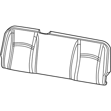 Mopar 7AS24BD3AA Rear Seat Back Cover 7AS24BD3AA Mopar Rear Seat Back Cover Illustration 1 of 1