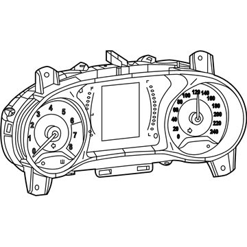 6QR59DX9AC Mopar Instrument Panel Cluster Illustration 1 of 1
