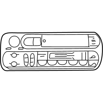 4858556AD Mopar Radio-AM/FM Cassette Illustration 1 of 1