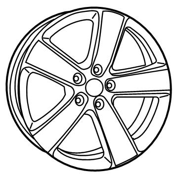 5XL05AAAAA Mopar Aluminum Wheel Illustration 1 of 1