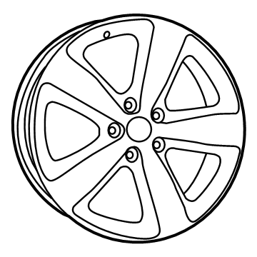5XL06MA7AA Mopar Aluminum Wheel Illustration 1 of 1